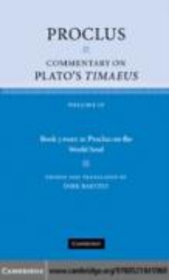 Bild zu Proclus: Commentary on Plato's Timaeus: Volume 4, Book 3, Part 2, Proclus on the World Soul (eBook)