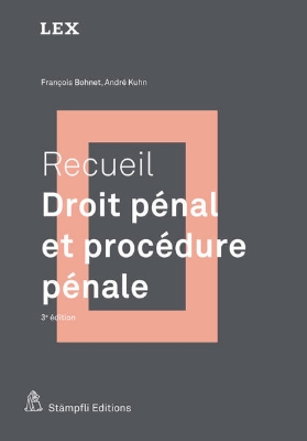 Bild von Recueil : Droit pénal et procédure pénale