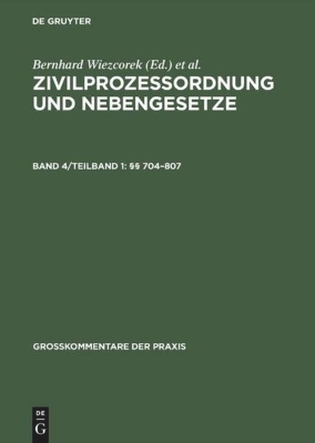 Bild von §§ 704-807 (eBook)