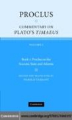 Bild von Proclus: Commentary on Plato's Timaeus: Volume 1, Book 1: Proclus on the Socratic State and Atlantis (eBook)