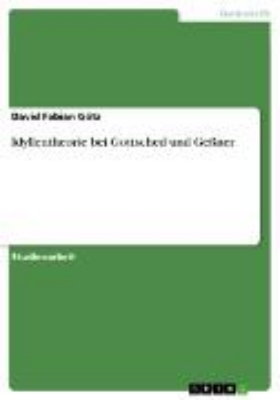 Bild zu Idyllentheorie bei Gottsched und Geßner (eBook)