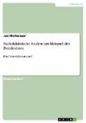 Bild von Fachdidaktische Analyse am Beispiel des Bundesrates (eBook)