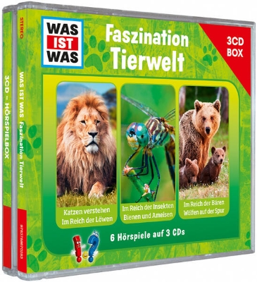 Bild von WAS IST WAS 3-CD-Hörspielbox Faszination Tierwelt