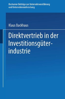 Bild von Direktvertrieb in der Investitionsgüterindustrie (eBook)