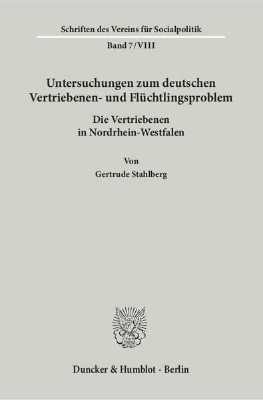 Bild von Untersuchungen zum deutschen Vertriebenen- und Flüchtlingsproblem