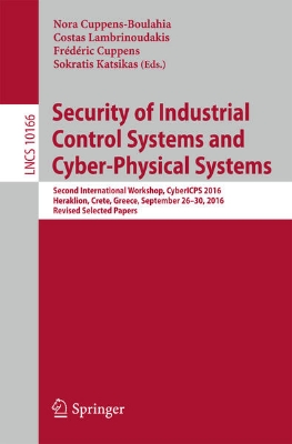 Bild von Security of Industrial Control Systems and Cyber-Physical Systems (eBook)