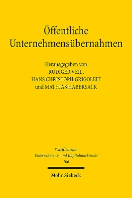 Bild von Öffentliche Unternehmensübernahmen (eBook)