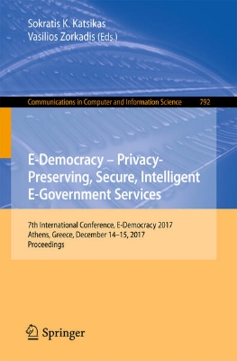 Bild von E-Democracy - Privacy-Preserving, Secure, Intelligent E-Government Services (eBook)