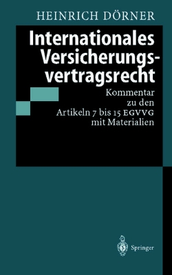 Bild von Internationales Versicherungsvertragsrecht (eBook)