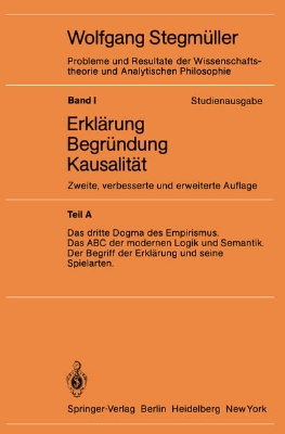 Bild von Das dritte Dogma des Empirismus Das ABC der modernen Logik und Semantik Der Begriff der Erklärung und seine Spielarten (eBook)