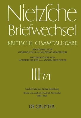 Bild von Briefe von und an Friedrich Nietzsche Januar 1880 - Dezember 1884 (eBook)