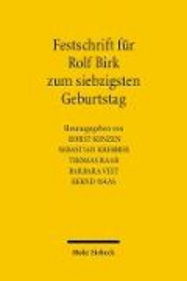 Bild zu Festschrift für Rolf Birk zum siebzigsten Geburtstag (eBook)