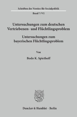 Bild von Untersuchungen zum deutschen Vertriebenen- und Flüchtlingsproblem