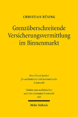 Bild von Grenzüberschreitende Versicherungsvermittlung im Binnenmarkt (eBook)