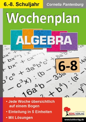 Bild von Wochenplan Algebra / Klasse 6-8 (eBook)