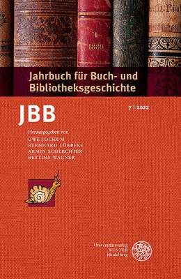 Bild von Jahrbuch für Buch- und Bibliotheksgeschichte 7 | 2022