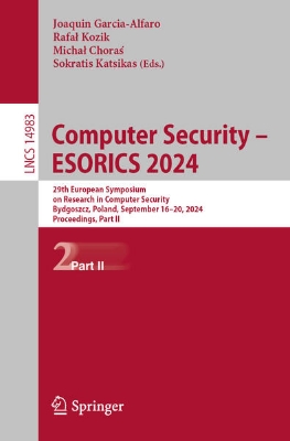 Bild von Computer Security - ESORICS 2024 (eBook)