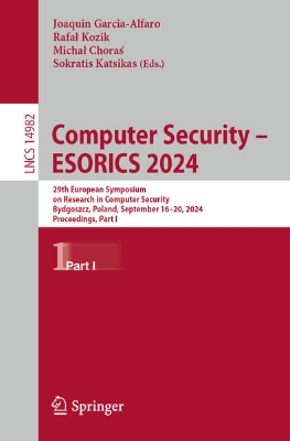 Bild von Computer Security - ESORICS 2024 (eBook)