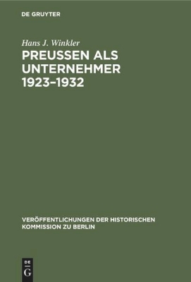 Bild von Preußen als Unternehmer 1923-1932 (eBook)