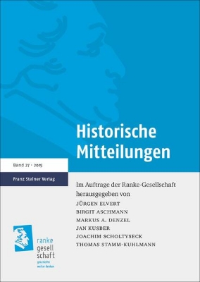 Bild von Historische Mitteilungen 27 (2015) (eBook)