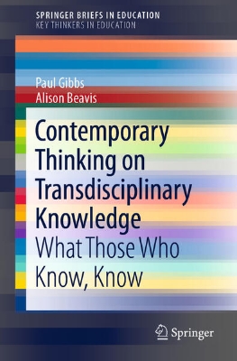 Bild von Contemporary Thinking on Transdisciplinary Knowledge (eBook)