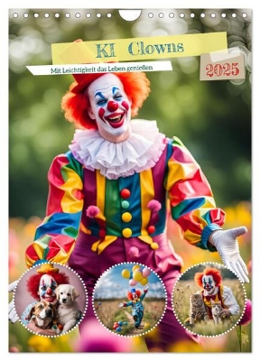 Bild von KI Clowns Mit Leichtigkeit das Leben genießen (Wandkalender 2025 DIN A4 hoch), CALVENDO Monatskalender