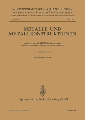 Bild zu Metalle und Metallkonstruktionen (eBook)