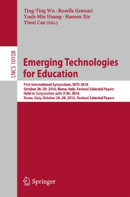 Bild von Emerging Technologies for Education (eBook)