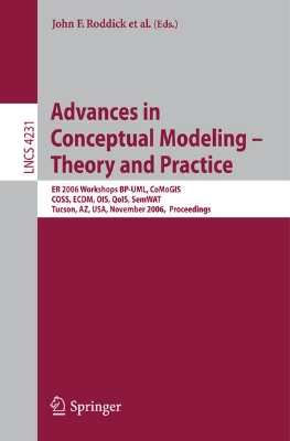 Bild von Advances in Conceptual Modeling - Theory and Practice