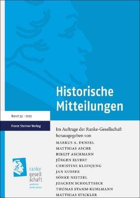 Bild von Historische Mitteilungen 33 (2022) (eBook)