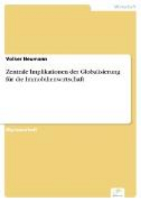 Bild von Zentrale Implikationen der Globalisierung für die Immobilienwirtschaft (eBook)