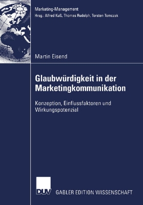 Bild von Glaubwürdigkeit in der Marketingkommunikation (eBook)