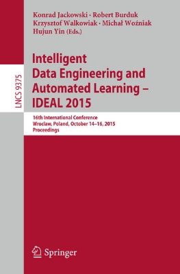 Bild von Intelligent Data Engineering and Automated Learning - IDEAL 2015 (eBook)