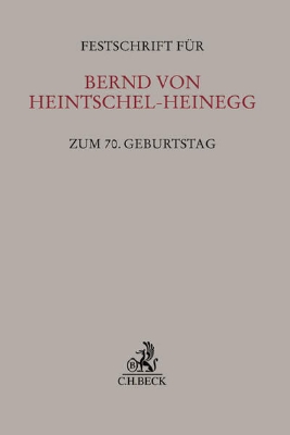 Bild von Festschrift für Bernd von Heintschel-Heinegg