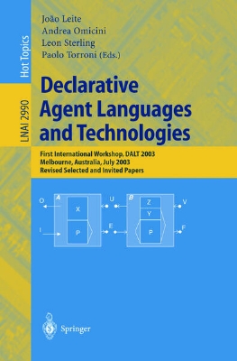 Bild von Declarative Agent Languages and Technologies