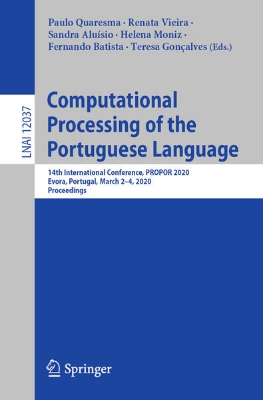 Bild zu Computational Processing of the Portuguese Language (eBook)