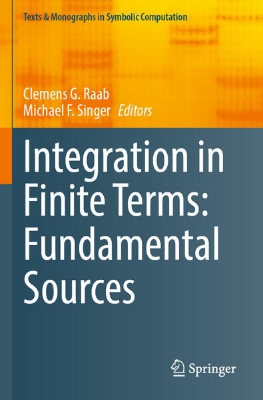 Bild zu Integration in Finite Terms: Fundamental Sources