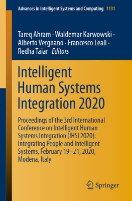 Bild von Intelligent Human Systems Integration 2020 (eBook)