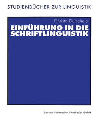 Bild von Einführung in die Schriftlinguistik (eBook)