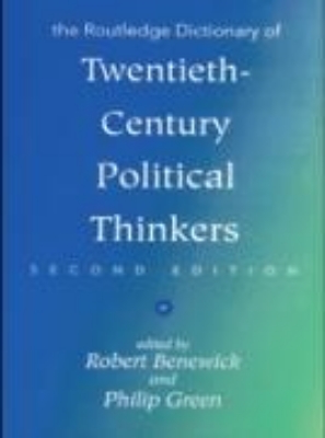 Bild von The Routledge Dictionary of Twentieth-Century Political Thinkers (eBook)