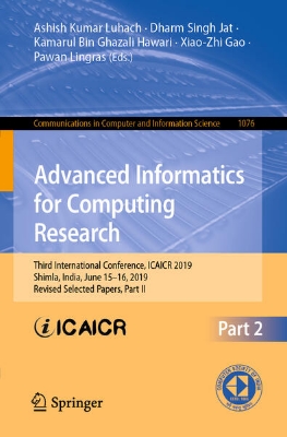 Bild von Advanced Informatics for Computing Research (eBook)