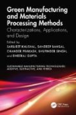 Bild von Green Manufacturing and Materials Processing Methods (eBook)